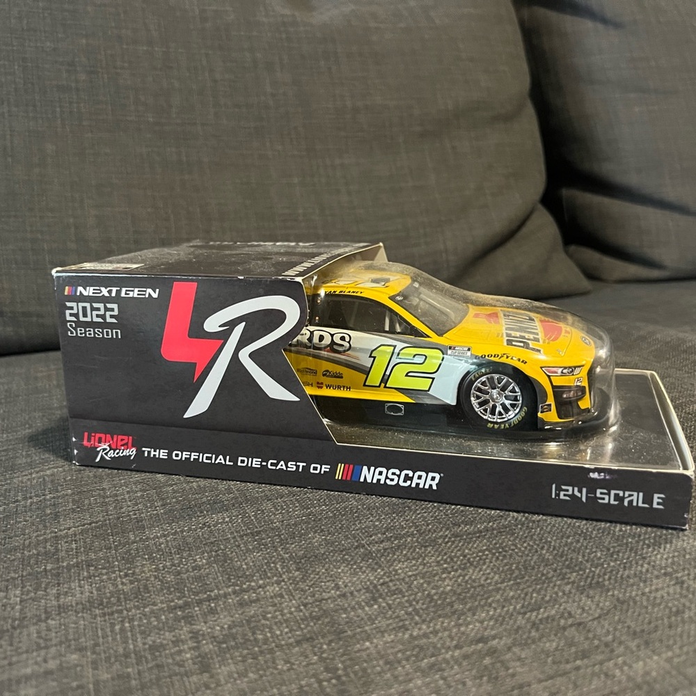 Ryan Blaney Racing Yellow Die-Cast NASCAR Car